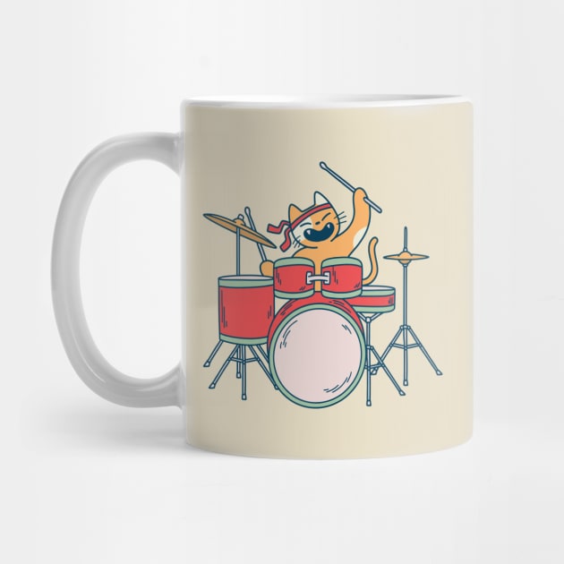 Drummer Cat by Safdesignx